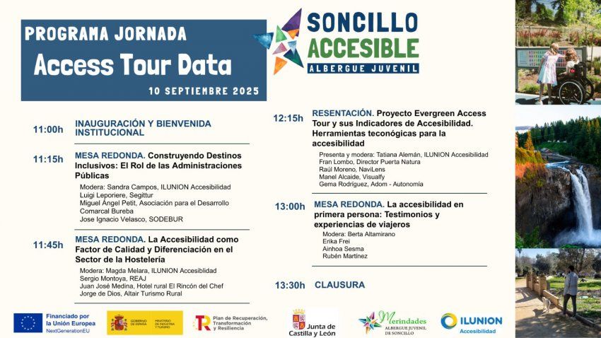Conferencia del Access Tour Data con el albergue de Soncillo como punto de apoyo logístico para asistentes.
