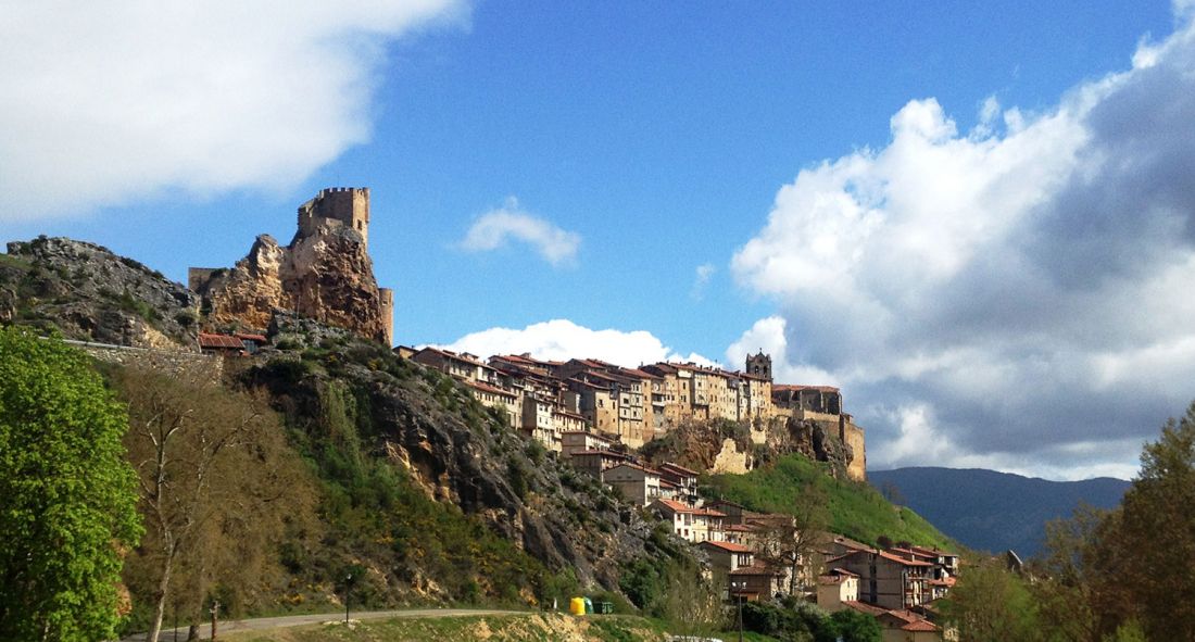Vista de Frías, Burgos desde la carretera