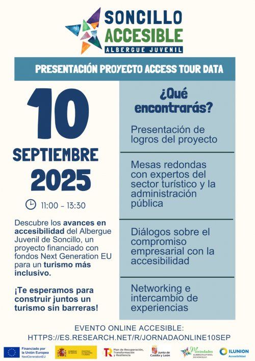 Participantes en la Jornada “Soncillo Accesible” durante la presentación del proyecto sobre turismo inclusivo en el Albergue Juvenil de Soncillo.