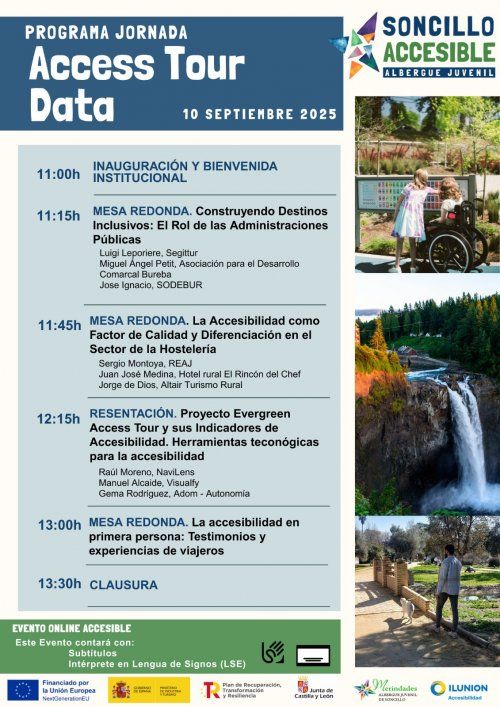 Visualización de datos sobre turismo accesible, mostrando estadísticas e indicadores relevantes para mejorar la accesibilidad en destinos turísticos.