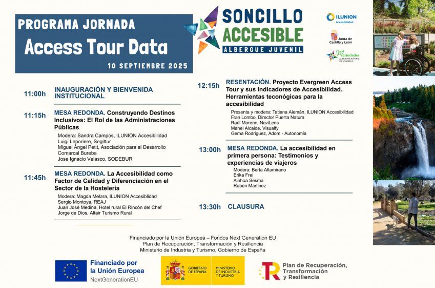 Conferencia del Access Tour Data con el albergue de Soncillo como punto de apoyo logístico para asistentes.