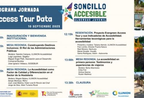 Conferencia del Access Tour Data con el albergue de Soncillo como punto de apoyo logístico para asistentes.