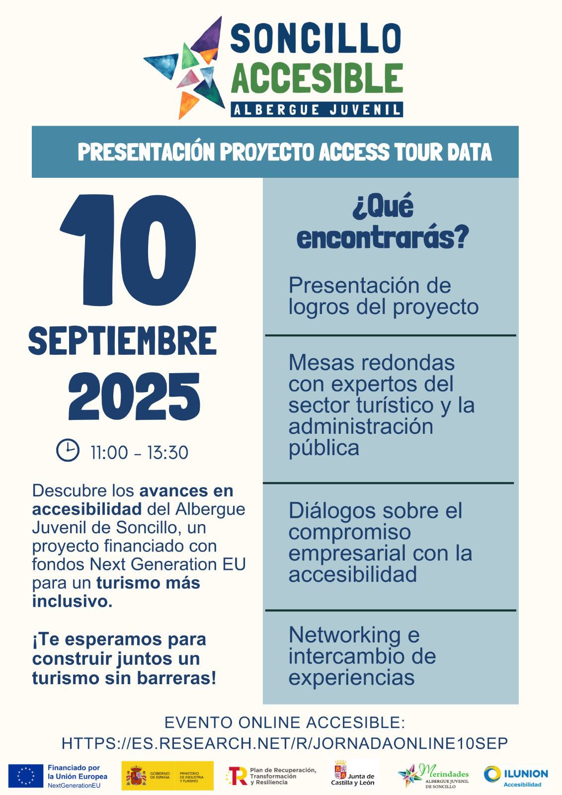 Participantes en la Jornada “Soncillo Accesible” durante la presentación del proyecto sobre turismo inclusivo en el Albergue Juvenil de Soncillo